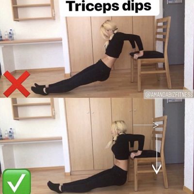 triceps dips abc body amanda biz fitness